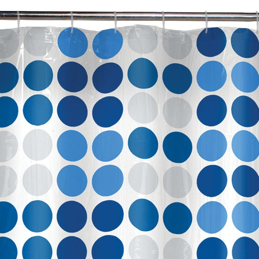 Maytex 13-Piece Trina Dot PEVA Shower Curtain Set
