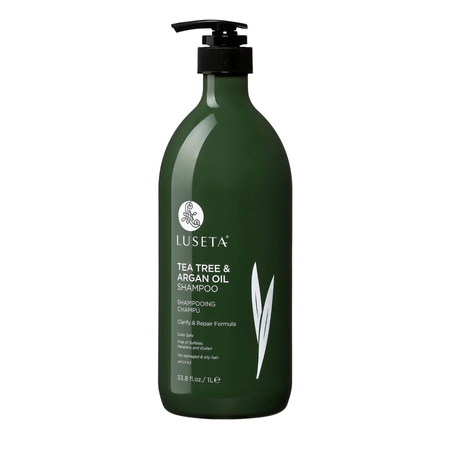Luseta Tea Tree & Argan Oil Detangling Shampoo & Conditioner Set, 2 x 33.8 Oz