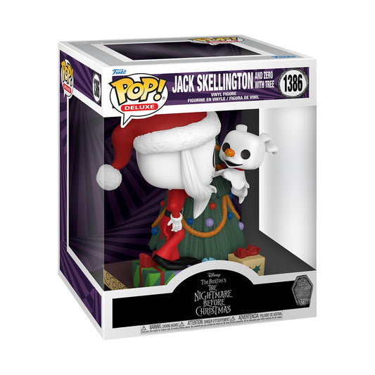 Funko POP! Deluxe: Disney The Nightmare Before Christmas 30th - Jack Skellington & Zero with Tree - Disney: The Nightmare Before Christmas…