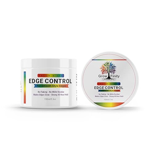 GrowFinity Hair Growth Gel with Biotin and Argan Oil for Rapid Growth | Strong 48-Hour Hold Styling Gel for Edges | Extra Large 5.3 Oz
