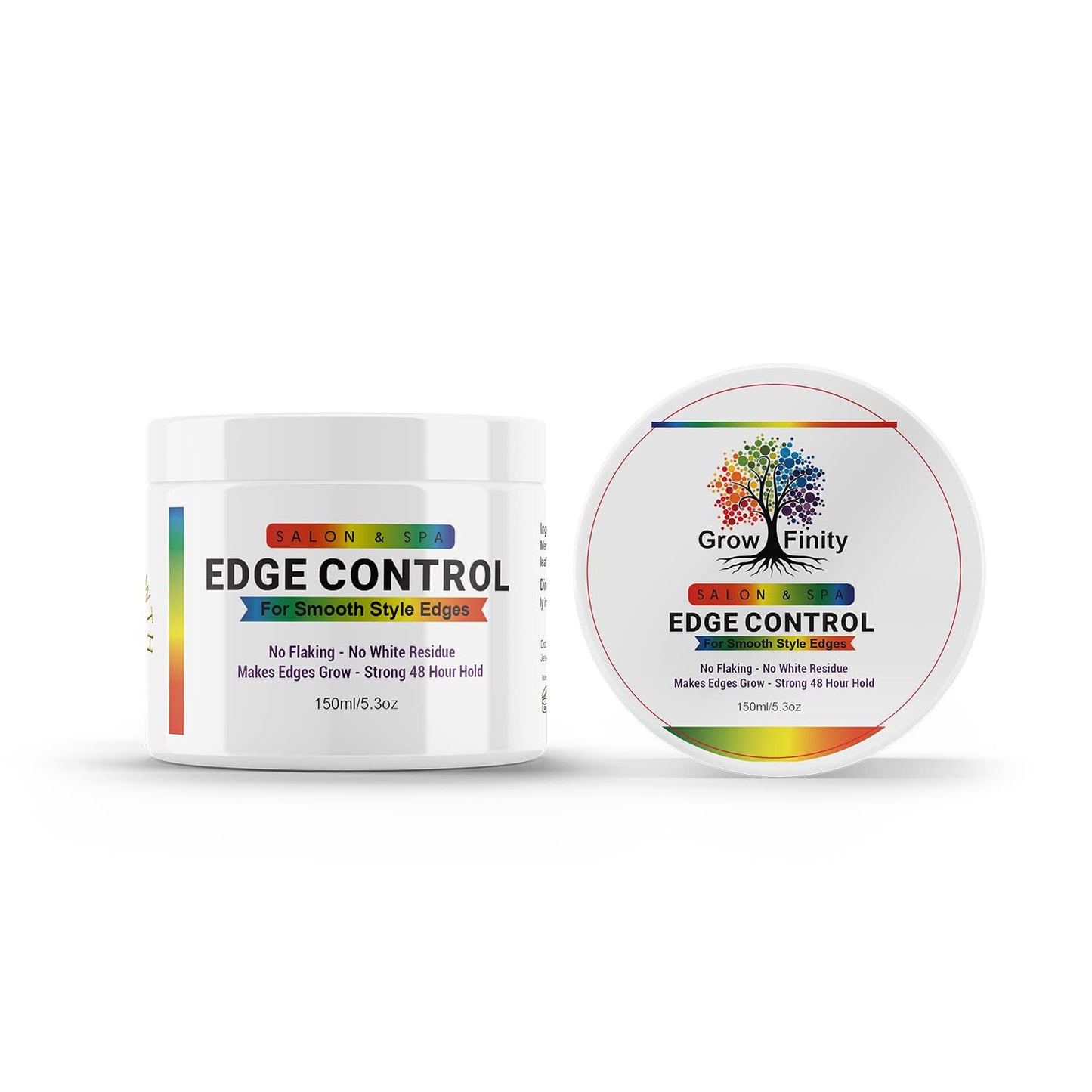 GrowFinity Hair Growth Gel with Biotin and Argan Oil for Rapid Growth | Strong 48-Hour Hold Styling Gel for Edges | Extra Large 5.3 Oz