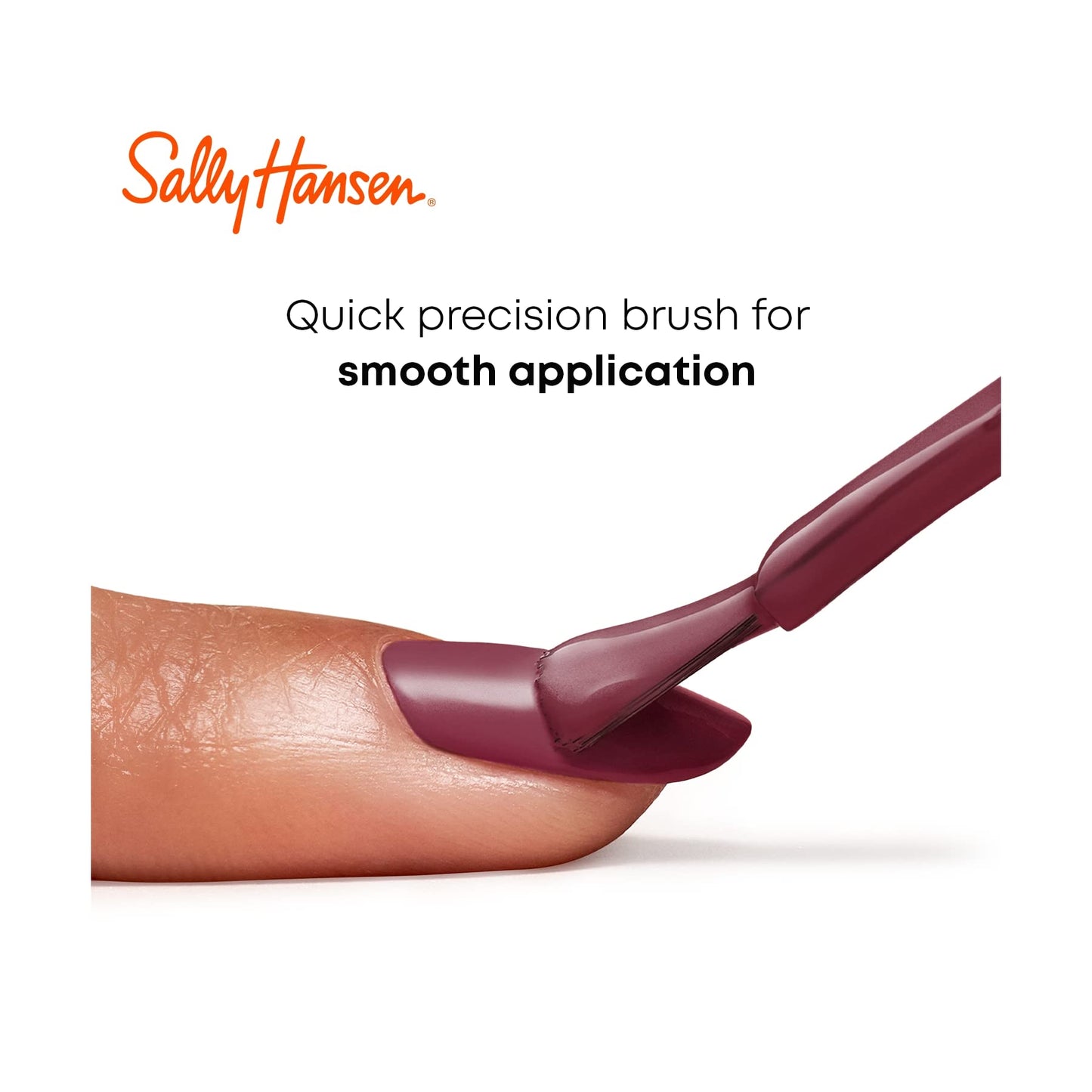 Sally Hansen Miracle Gel™, Bordeaux Glow and Shiny Top Coat Duo, Long Lasting, Gel-Like Formula, No UV Lamp Needed, Nail Polish Duo