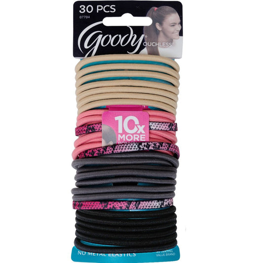 Goody WoMens Ouchless 4 mm Elastics, Pastel Python, 30 Count Beauty & Personal Care GOODY