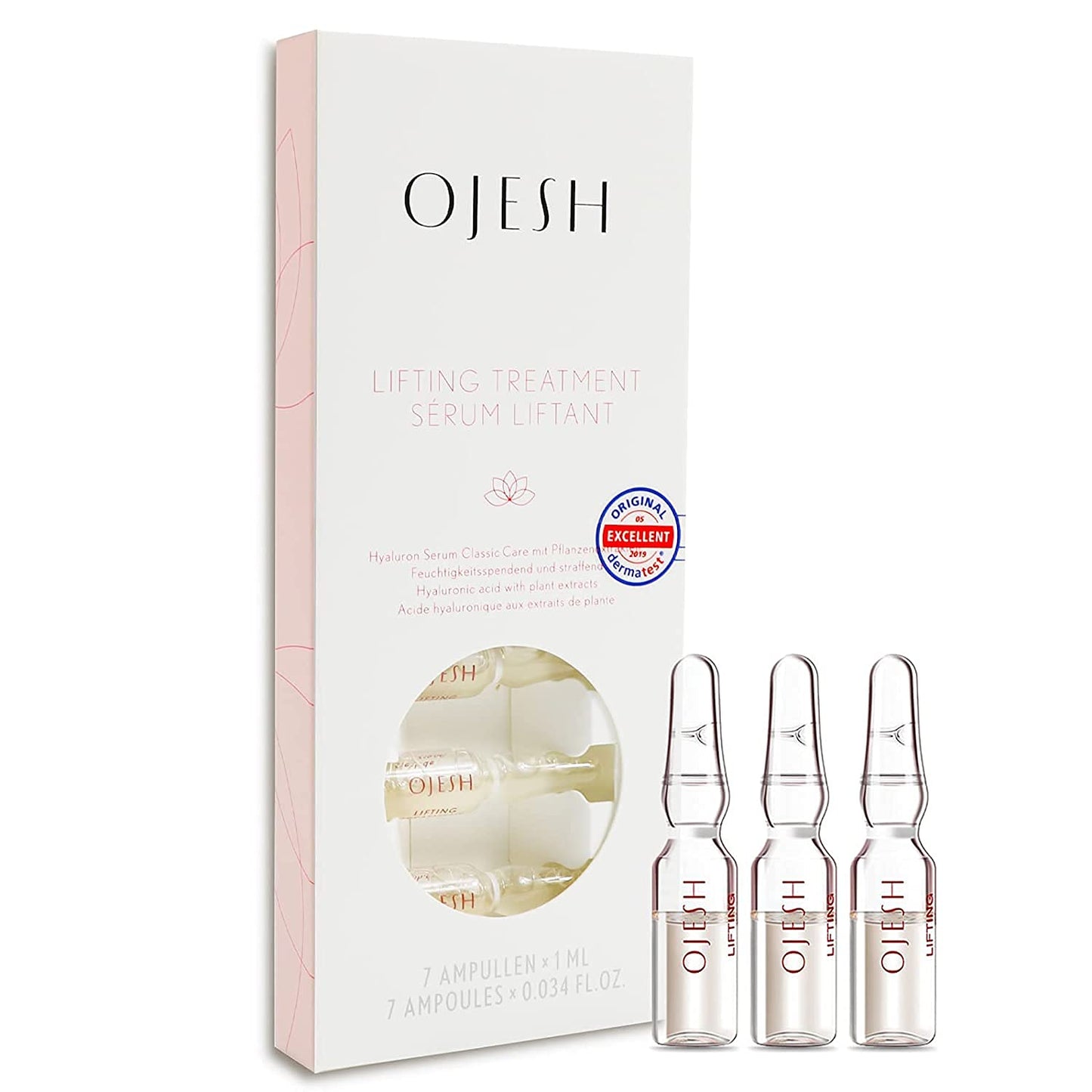 OJESH Classic Hyaluronic Acid Lifting Treatment Serum 0.6, Moisturizers, Anti-Aging, Firming and Lifting, Brightens Skin Tone, Reduces Fine Lines