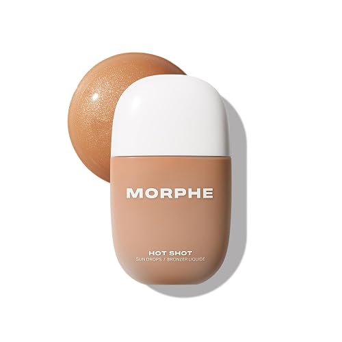 Morphe Hot Shot Sun Bronzing Drops - Waterweight Liquid Bronzer Drops with Niacinamide for Glowing Skin, Hydration & a Natural Radiant Finish - Money