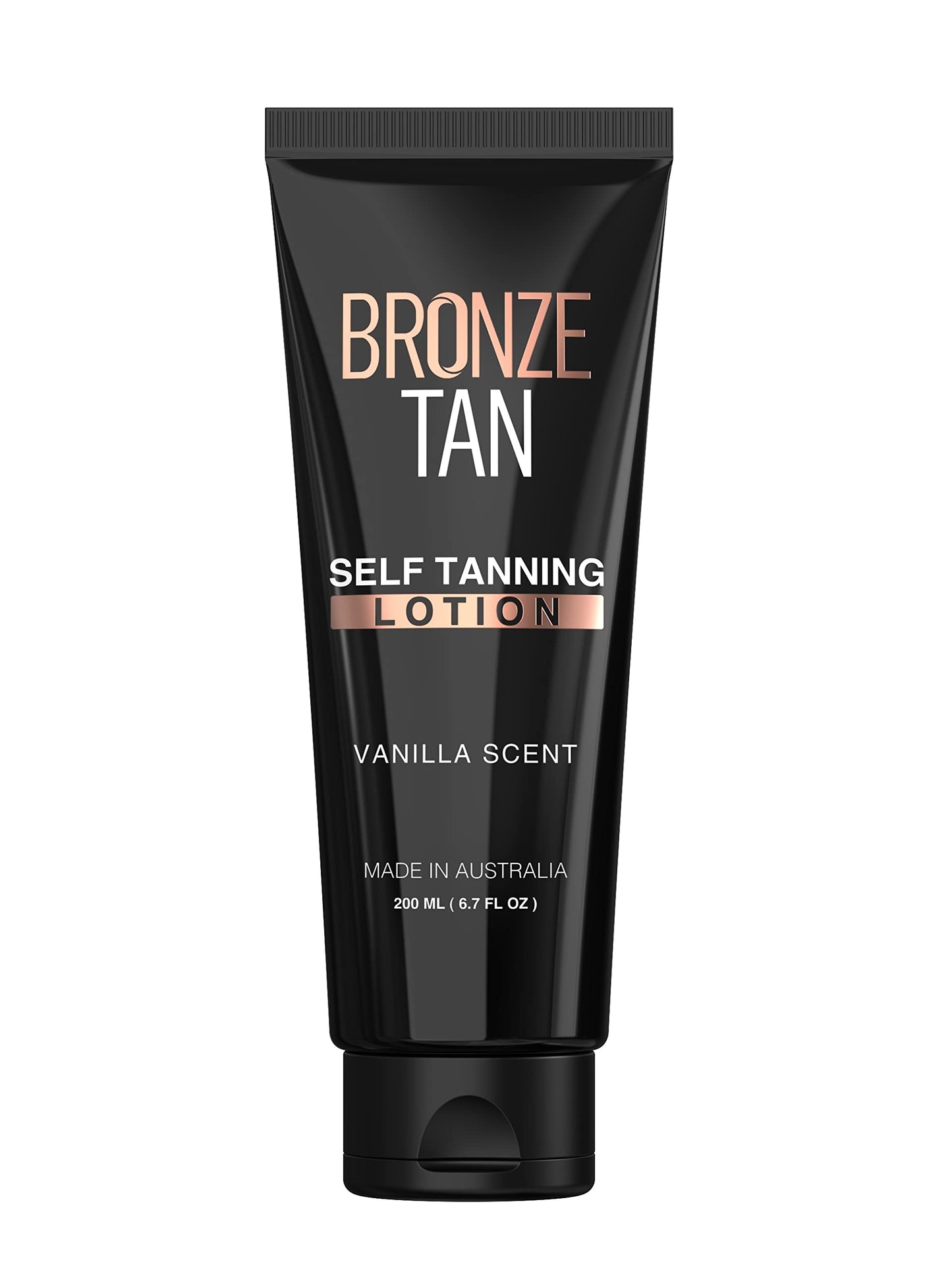 Bronze Tan Self Tanning Lotion - Luxurious Vanilla Self Tanner for Face & Body - No Color Guide Sunless Tanner for a Natural Glow - Hydrating Formula