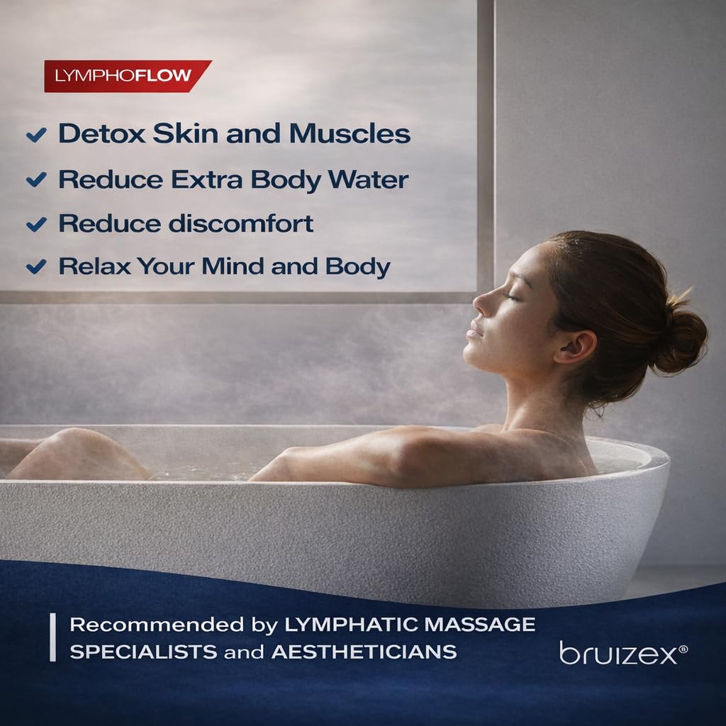 Bruizex Arnica Montana Bath Salts, Epsom Salt Bath Soak for Lymphatic Drainage & Body Detox, Magnesium Bath soak with Essential Oils, Bath Salts Beauty and Personal Care Bruizex