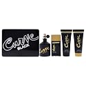Liz Claiborne Curve Black 4.2oz EDC Spray, 3.4oz After Shave Balm, 3.4oz Shower Gel, 1.7oz Deodrant Spray Men 4 Pc Gift Set