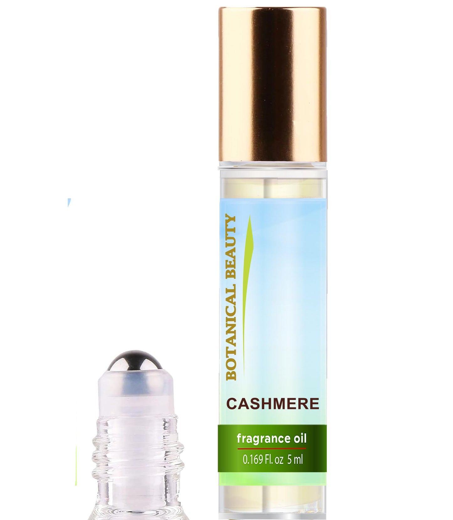 Botanical Beauty CASHMERE FRAGRANCE OIL ROLL-ON 0.169 FL OZ (5 ML) Rollerball Perfume, Alcohol-Free, Long Lasting