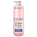 Olay Super Serum Body Wash for Rough & Bumpy Skin, Hydrating & Renewing Serum Complex with Exfoliating Minerals for Luminous Skin, 20 fl oz