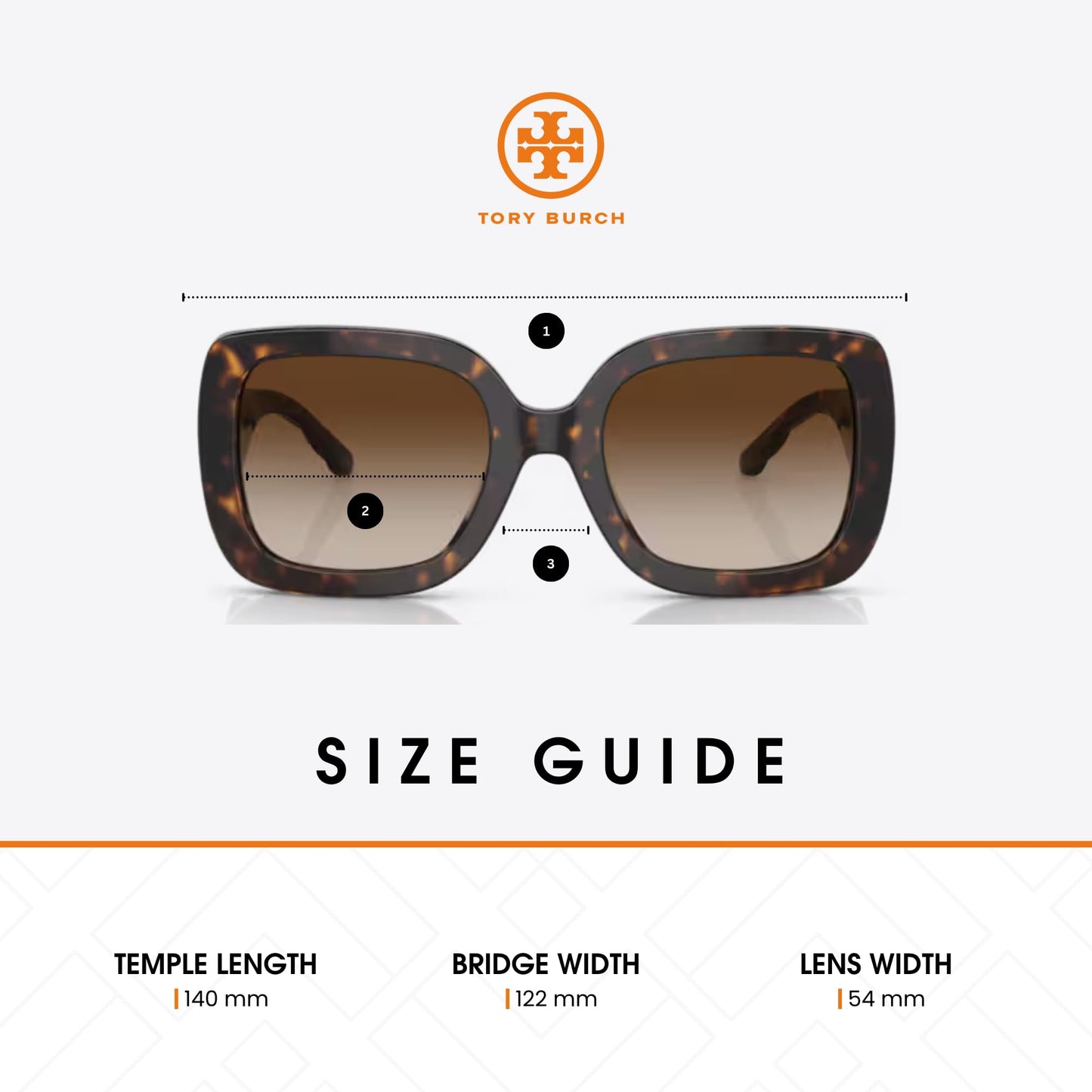 Tory Burch TY7179U 172813 54MM Dark Tortoise/Brown Gradient Cateye Sunglasses for Women +BUNDLE with ACCESSORY EYEWEAR KIT