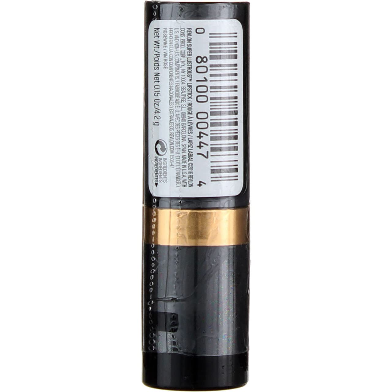 Revlon Super Lustrous Lipstick, Rosewine [225] 0.15 oz (Pack of 12)