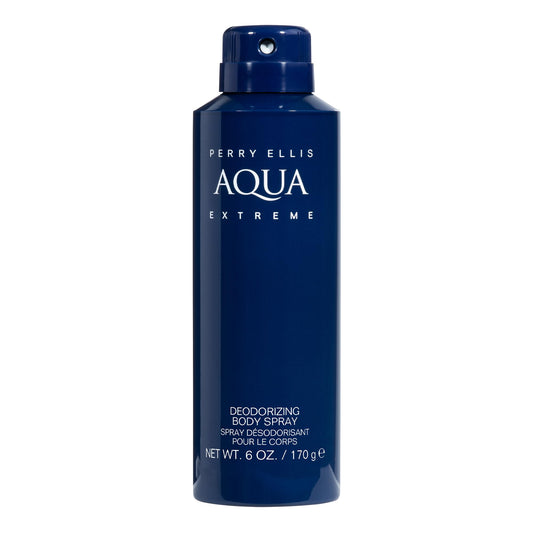 Perry Ellis Aqua Extreme Body Spray for Men - Body Spray Cologne, EDT, All Over Men's & Boys Mist with Notes of Fresh Wood & Spice Fragrance - 6 oz