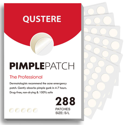 QUSTERE Pimple Patches for Face, Hydrocolloid Acne Patches, Cute Round Shape Zit Covers, Spot Stickers with Tea Tree, Salicylic Acid & Cica Oil| 2