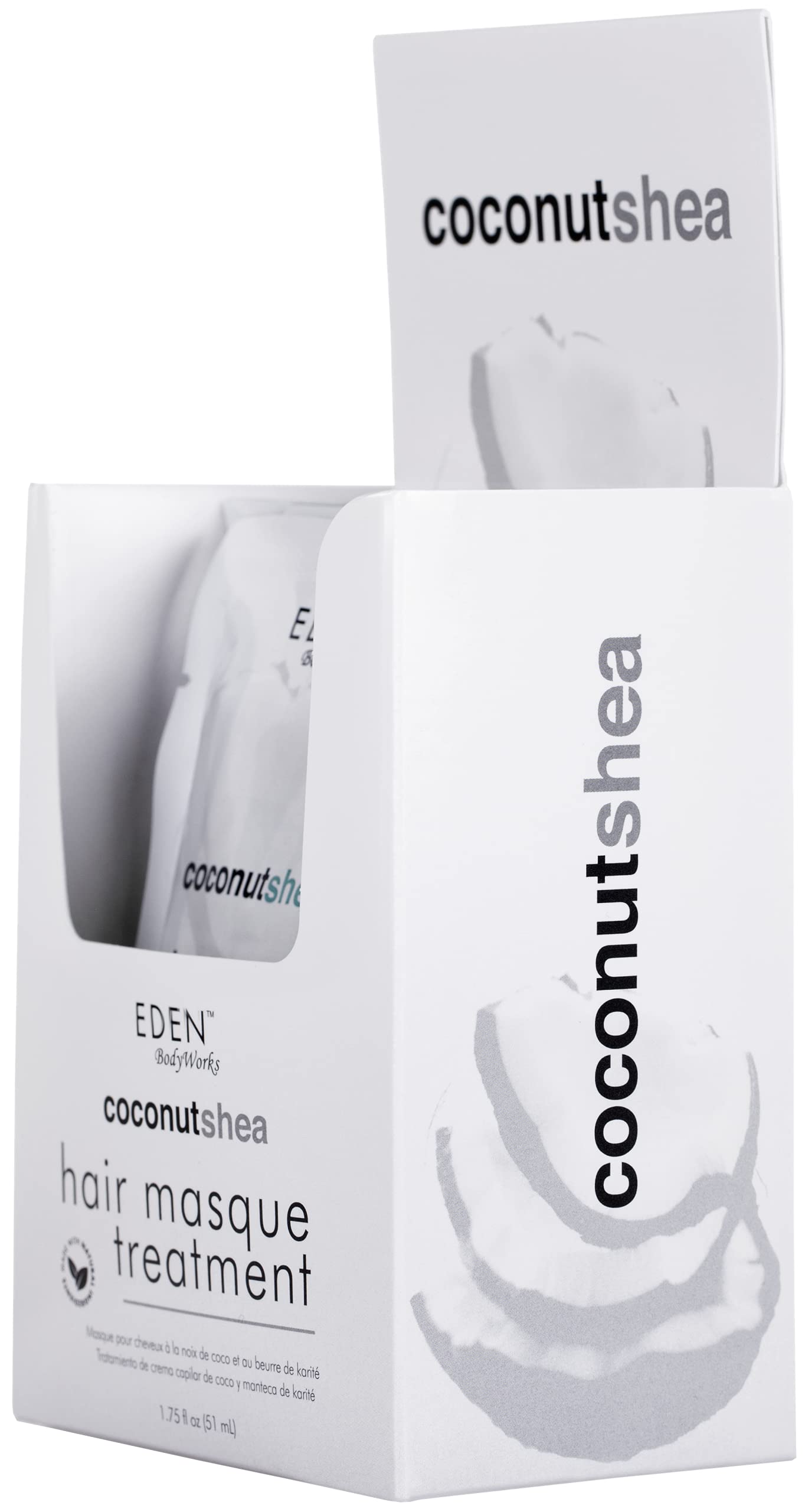 EDEN BodyWorks Coconut Shea Hair Masque 1.75 Oz- Packaging May Vary