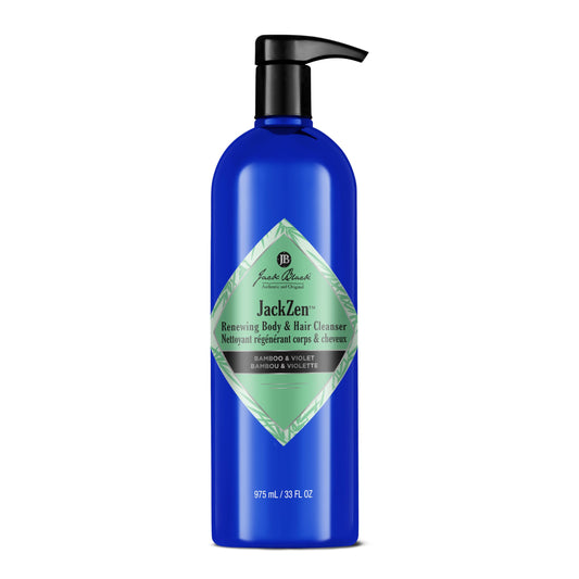 Jack Black JackZen Renewing Body & Hair Cleanser, 33 Fl Oz - Bamboo & Violet - Mens Body Wash, Mens Shampoo, Skin Care, Hair Care, Dual-Purpose Body Beauty & Personal Care Jack Black
