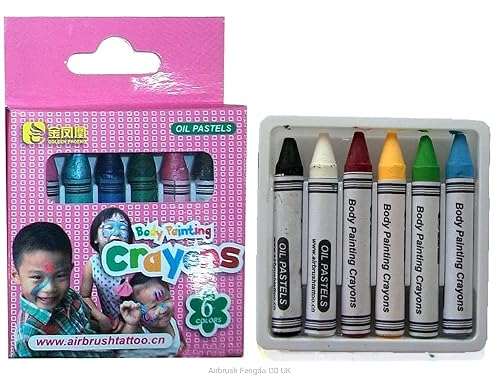 Bodypainting Crayons 6pcs/set