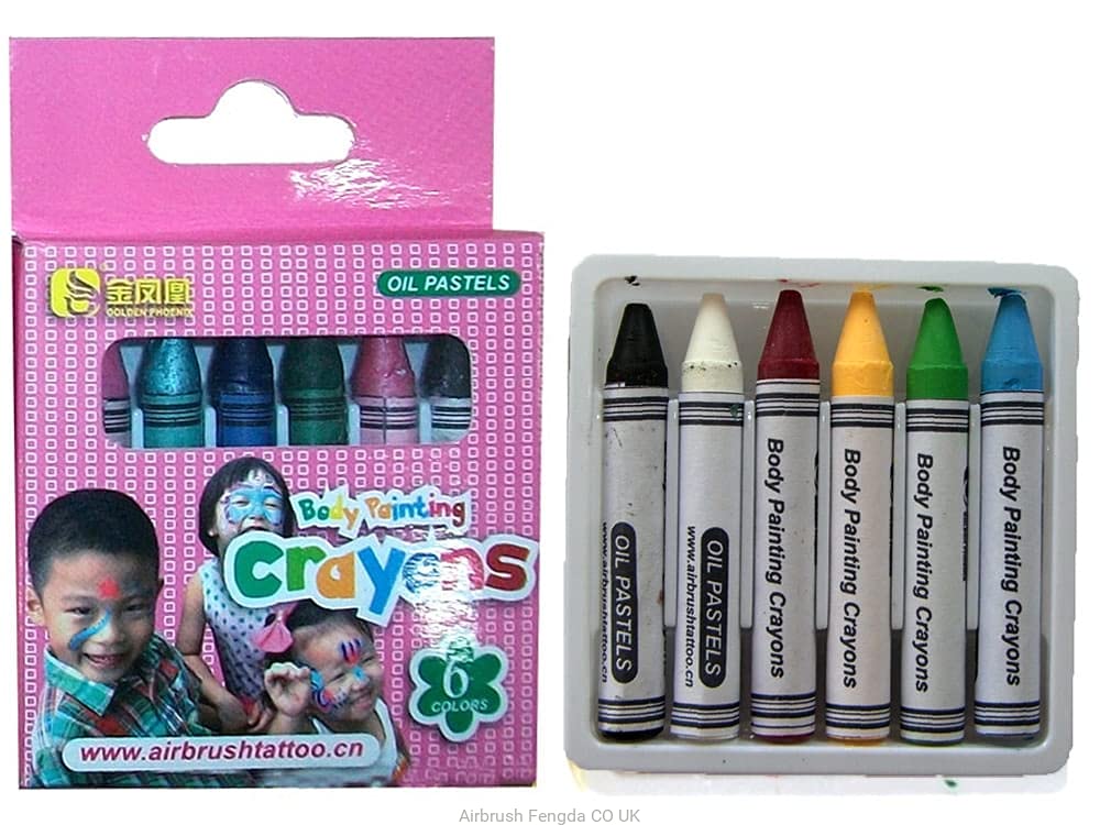 Bodypainting Crayons 6pcs/set