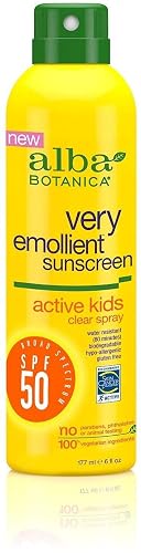 Alba Botanica Very Emollient, Active Kids Spray Sunscreen SPF 50 6 oz (Pack of 11)11