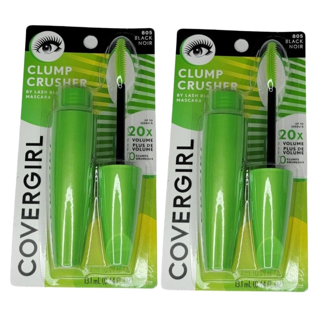 Pack of 2 CoverGirl Clump Crusher Mascara By Lashblast, Black 805