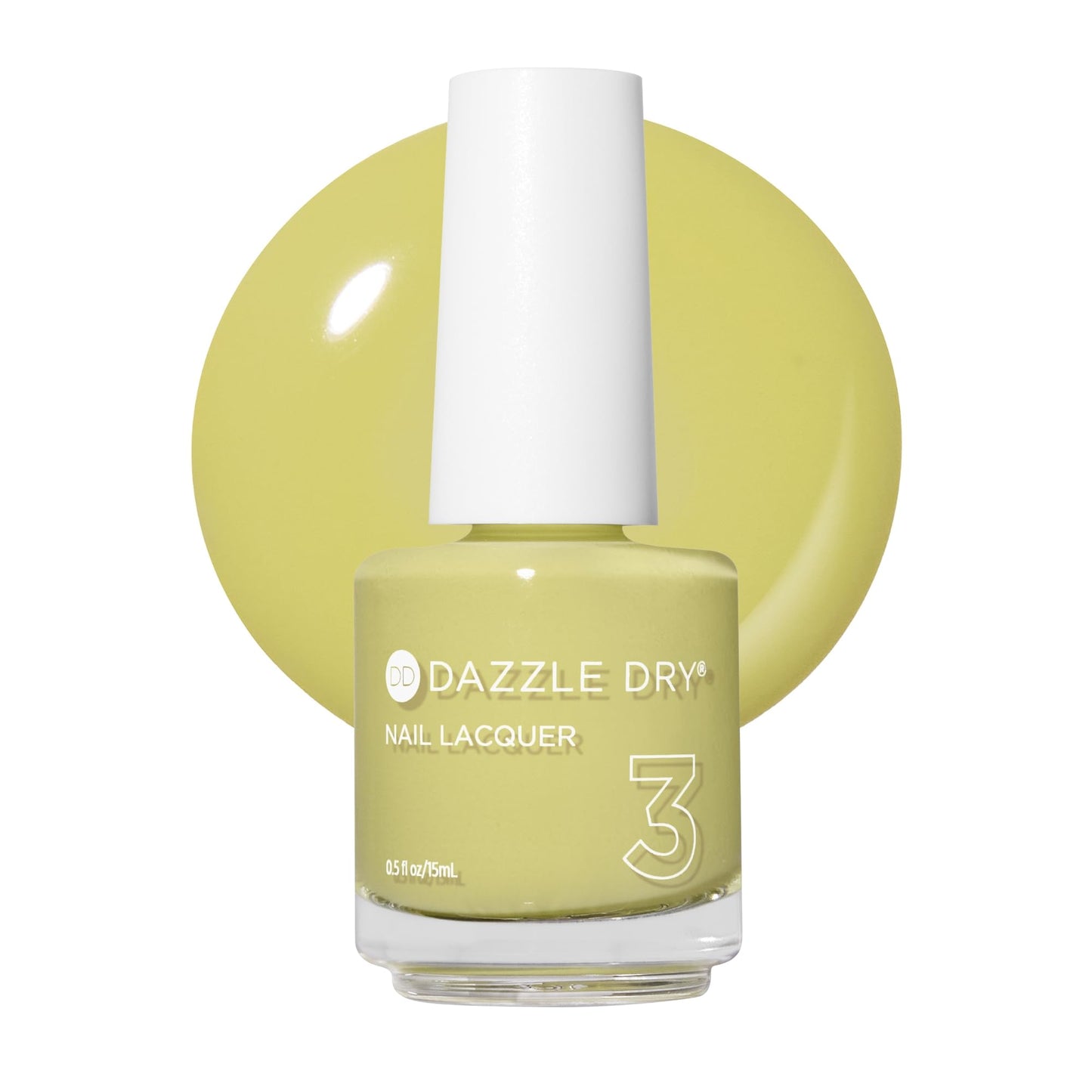 Dazzle Dry Nail Lacquer (Step 3) - Fresh Squeezed - A vibrant, greenish chartreuse yellow. Full-coverage cream. (0.5 fl oz) Beauty & Personal Care Dazzle Dry