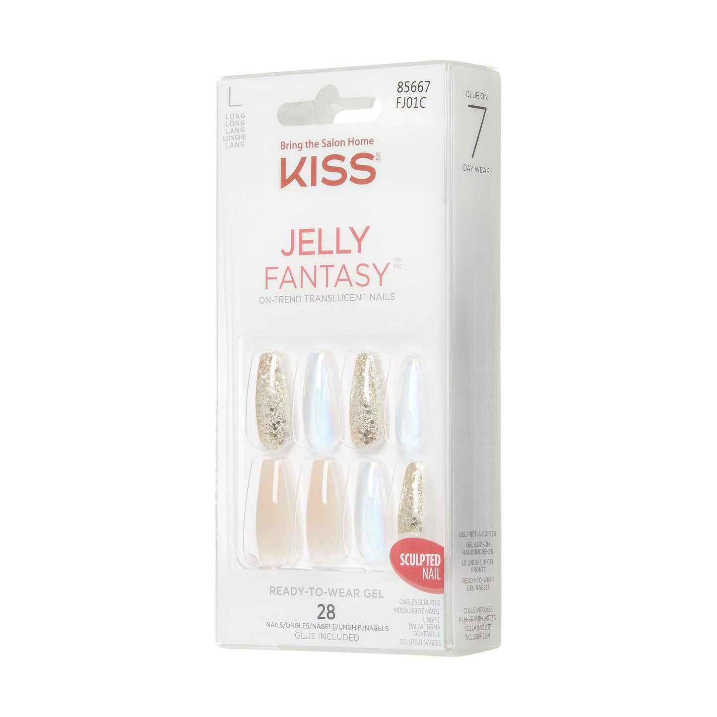 KS Jelly Fantasy Nails - Jelly Rolls FJ01 Beauty & Personal Care Kiss