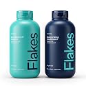 Flakes Anti Dandruff Shampoo and Conditioner Set | Dry, Flaky, & Itchy Scalp Shampoo | Sulfate & Paraben Free for Healthy Hair | Hydrating Shampoo