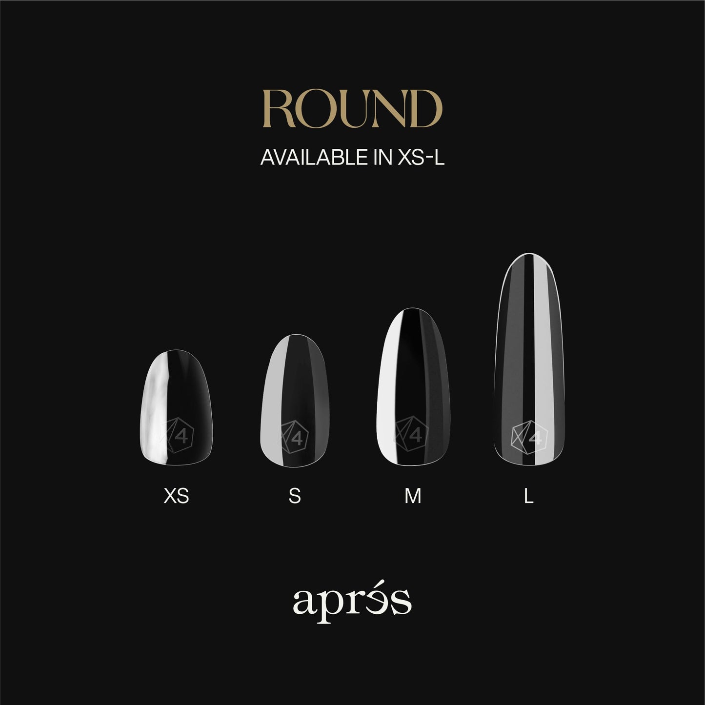 Apres Gel-X® Round Box of Nail Tips | 280 Gel-X Tips, Soft Tips, 14 Sizes 00-9 | Half-sizes Included (Sculpted Round Long, 280.00 Fl Oz (Pack of 1)) Beauty & Personal Care APRÉS