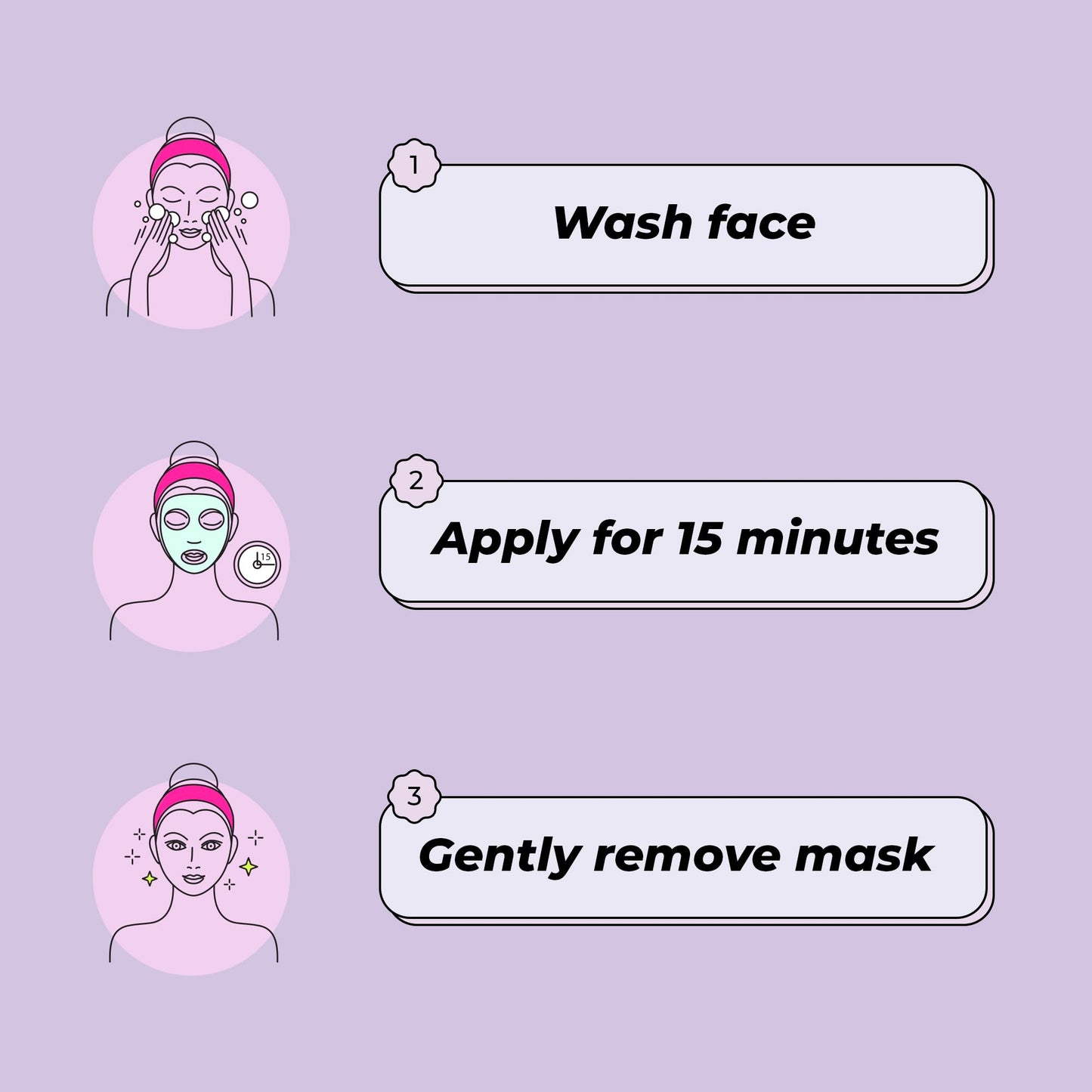 Vitamasques Face Masks Skincare Sheet Kit, 7-Pack - Juicy Collection of Triple-Layer Sheet Facial Masks - Korean Skin Care Pore Purifying