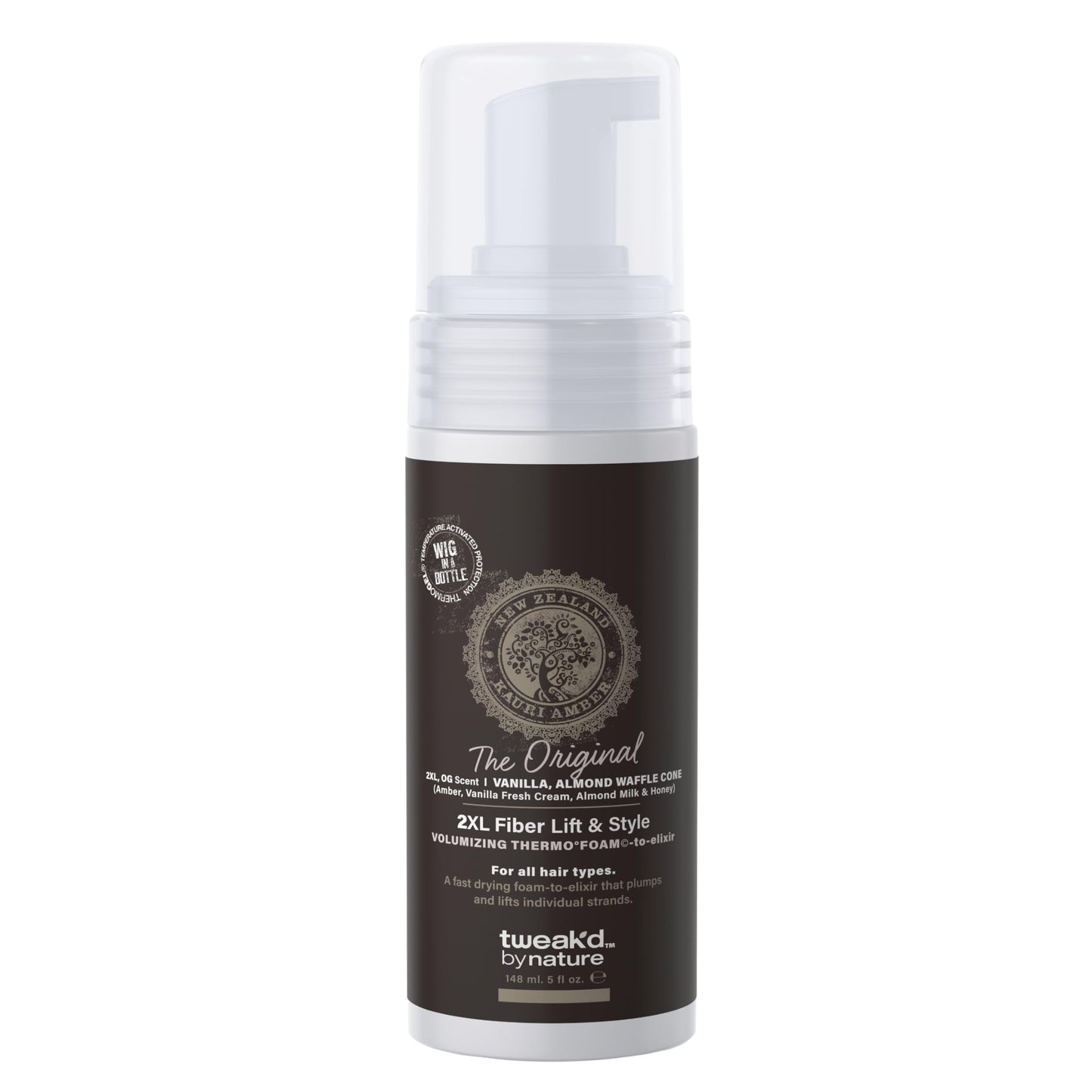 Tweak’d by Nature - 2XL Fiber Lift & Style Volumizing Foam, Hydrating (5oz)