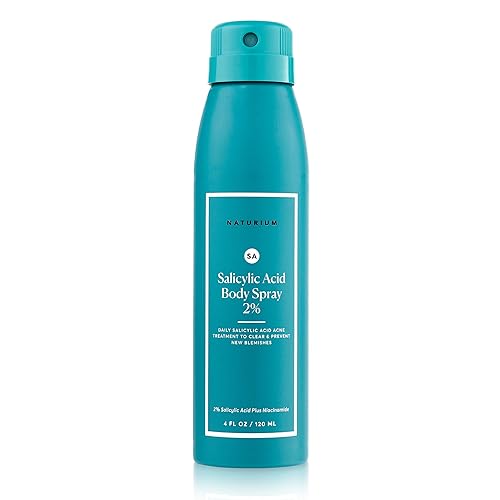 Naturium Salicylic Acid Body Spray 2%, Blemish-Fighting & Pore Treatment, with Niacinamide Plus Encapsulated Salicylic Acid, 4 oz