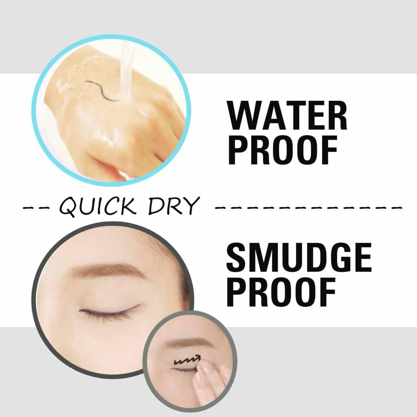 Heroine Make by KISSME Waterproof Eyeliner with Ultra-Fine 0.1mm Tip, Liquid Eyeliner Pen for Sensitive Skin, Cat Eye Liner for Long Lasting Wear…