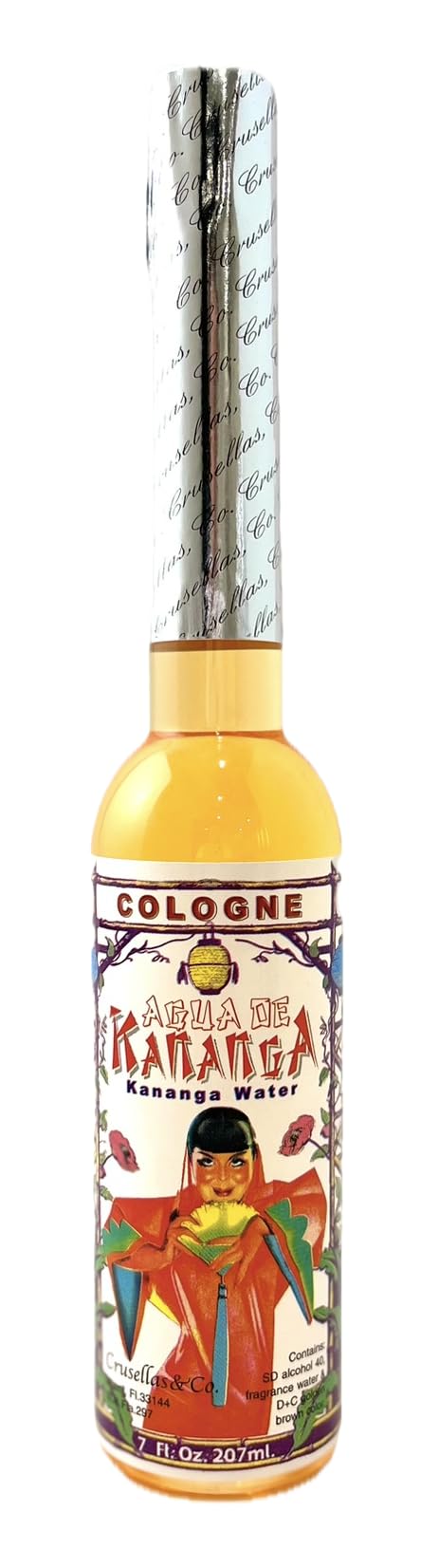 Crusellas Kananga Water (Agua de Kananga) Cologne 7 Fl. Oz.