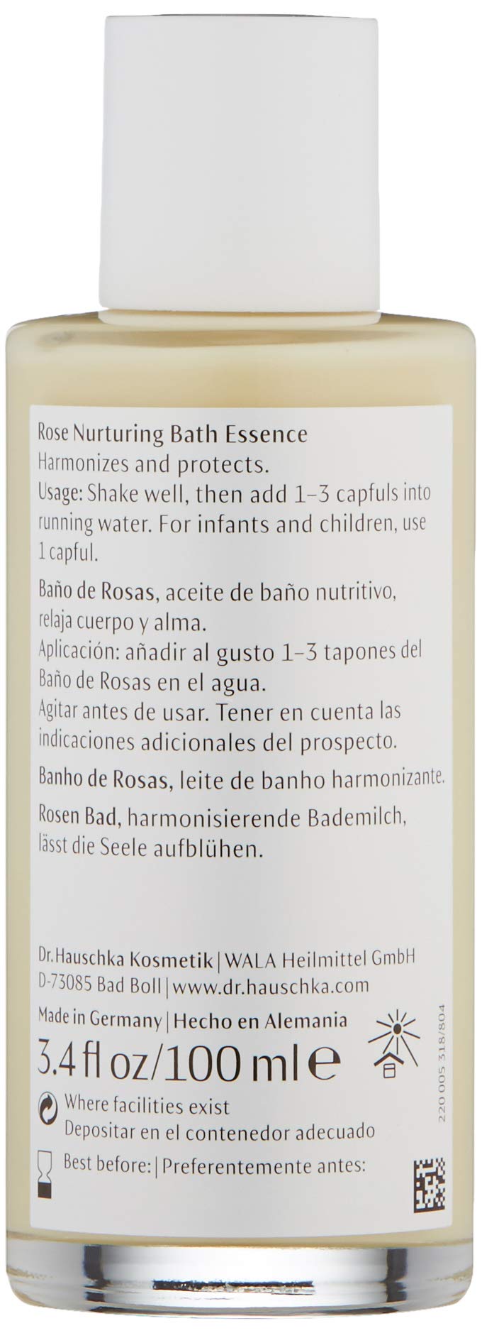 Dr. Hauschka Rose Nurturing Bath Essence, 3.4 Fl Oz Beauty and Personal Care Dr. Hauschka