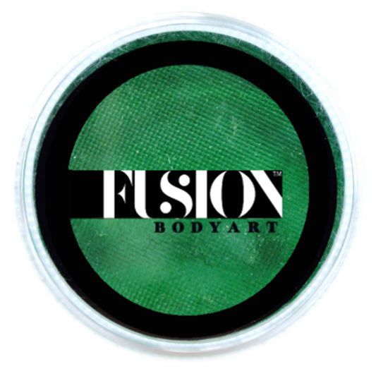 Fusion Body Art Pro Face Paint | Prime Fresh Green (32gm), Professional Quality Water Activated Face and Body Paint Supplies Single Makeup Cake