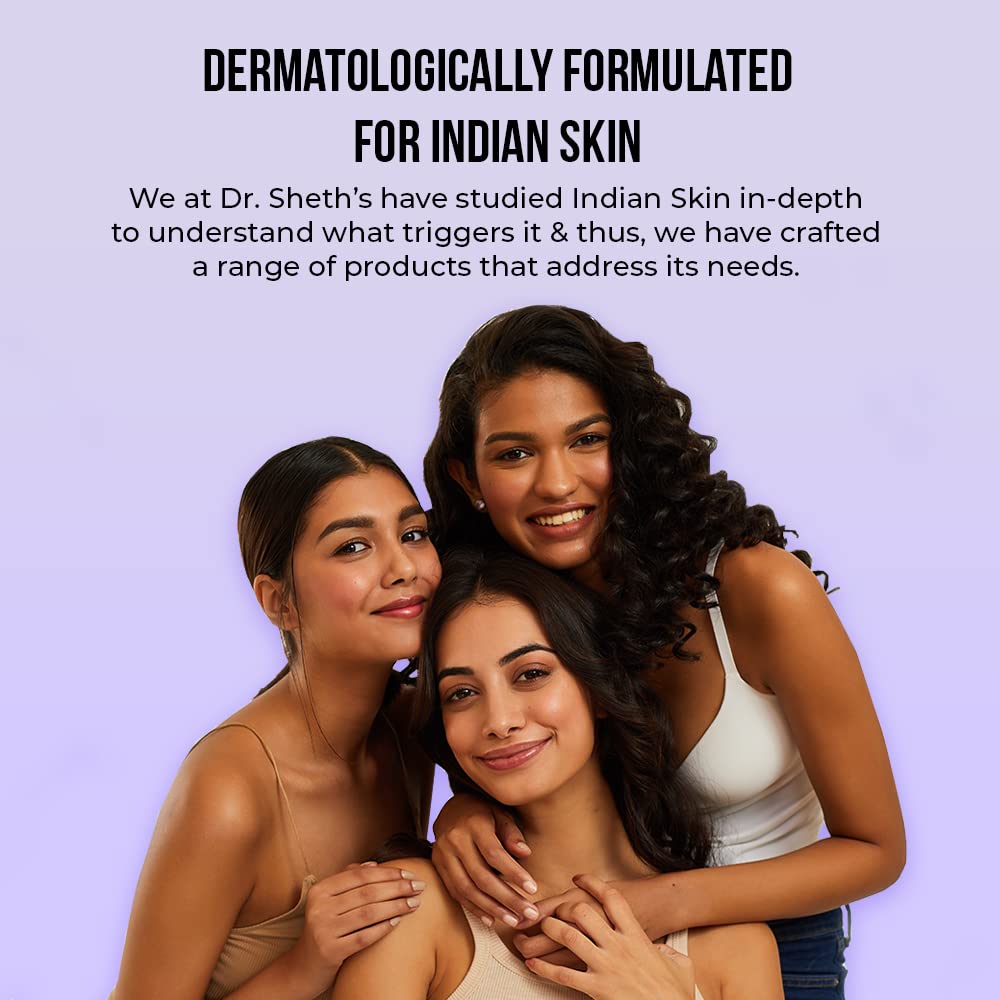 Dr. Sheth's Centella & Niacinamide Face Serum | Helps Reduces Acne & Scars | Controls Sebum & Soothes Redness | Unisex Formula for All Skin Types