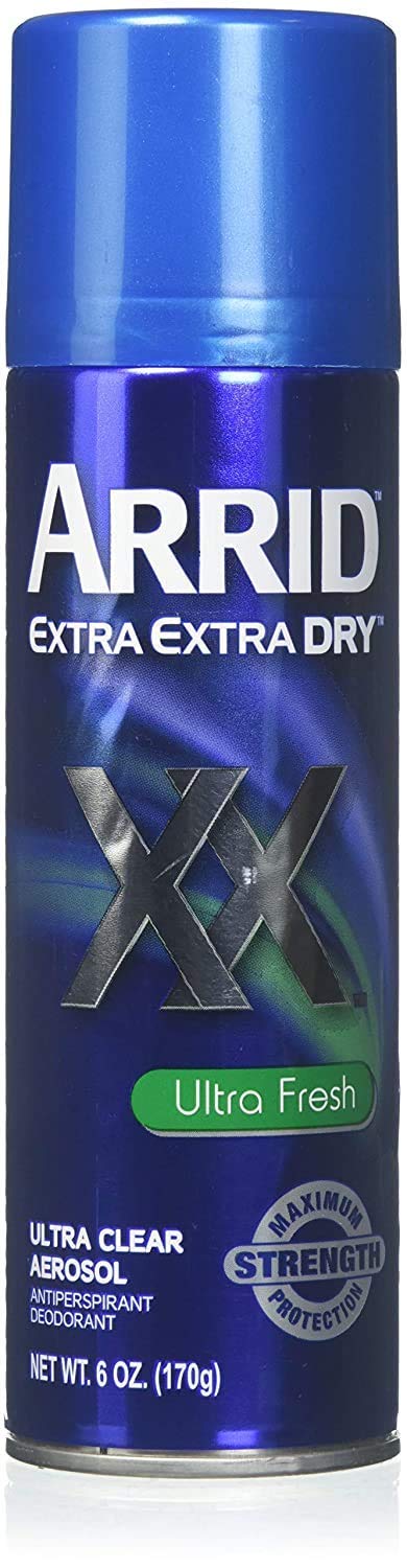 ARRID XX Ultra Clear Anti-Perspirant Deodorant Spray, Ultra Fresh 6 oz (Pack of 4)