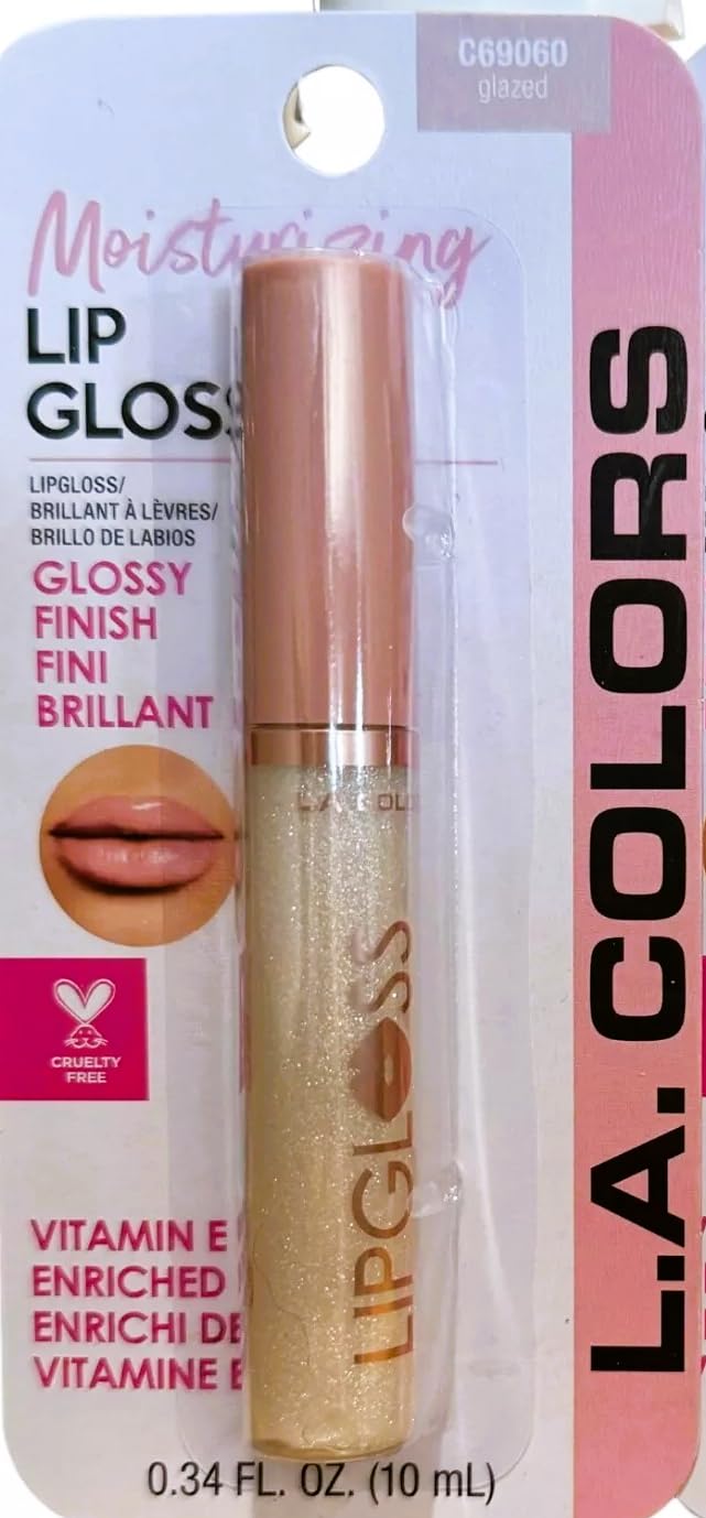 L.A. COLORS Lip Gloss Glazed Glitter, C69060