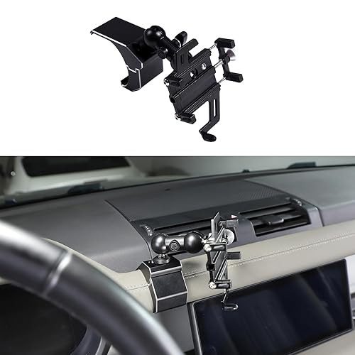 PIUGILH Car Phone Holder Compatible with Land Rover Defender 90 110 130 2020-2023 Accessories, Center Console Dash Board Phone Mount Holder(Model B)
