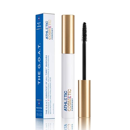 The G.O.A.T. Waterproof & Sweatproof Mascara - Made for Athletes, Sport-Ready, Long-Wear, Smudge-Proof, Volumizing, Lengthening, Vegan, Clean Mascara