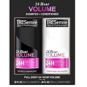 TRESemmé 24 Hour Volume Shampoo Formulated with Pro Style Technology 28 oz Bundle with TRESemmé 24 Hour Volume Conditioner For Fine Hair Formulated