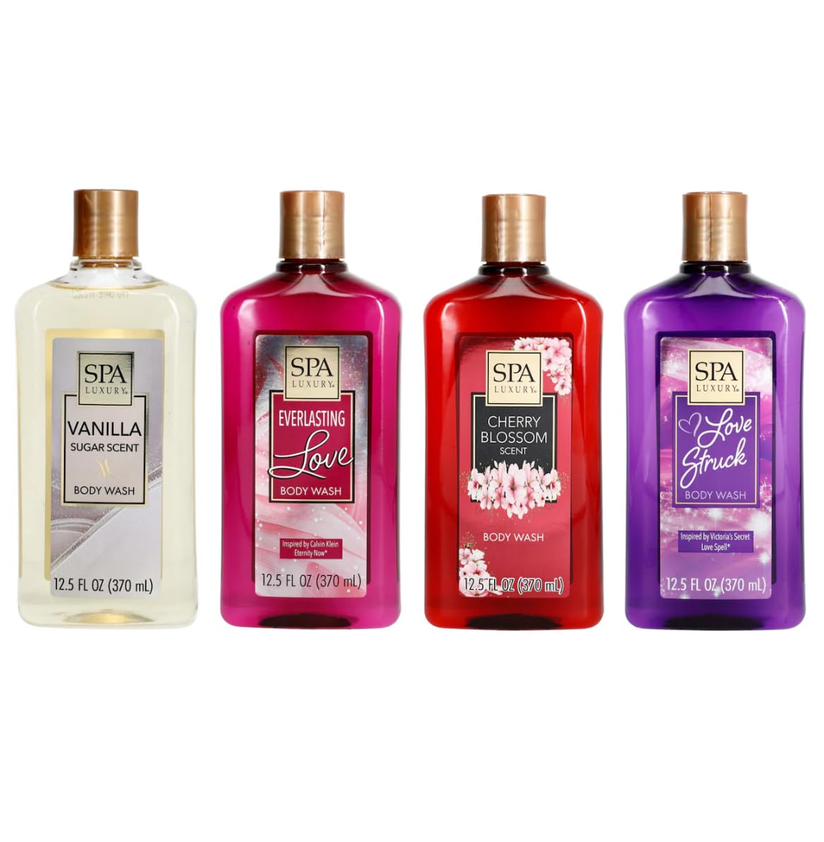 SPA LUXURY Cherry Blossom Scent Body Wash 12.5 oz