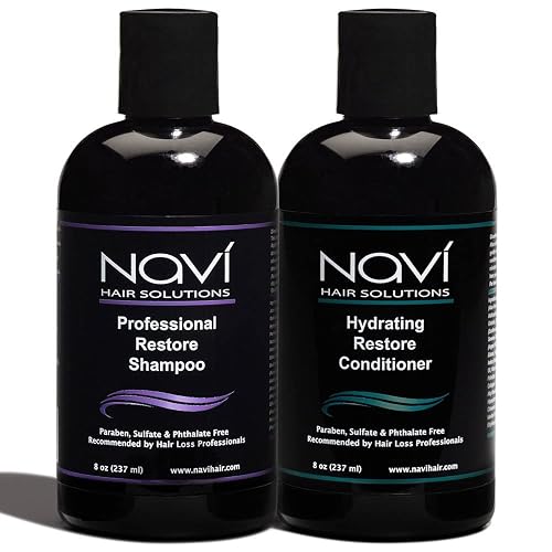 Navi Professional Hair Growth Set - DHT Blocker for Thinning and Hair Loss, Sulfate Free Regrowth Shampoo & Conditioner for Men, Women & Color Treated
