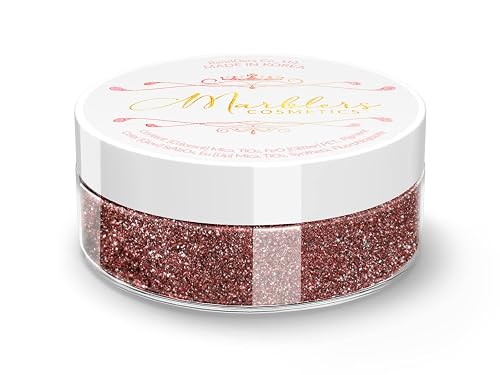 MARBLERS Chunky Natural Mica Powder [Jasper Pearl] 0.11oz (3g) | Highly Pigmented | Non-Toxic, Vegan, Cruelty-Free | Eyeshadow, Body Butter, Nail
