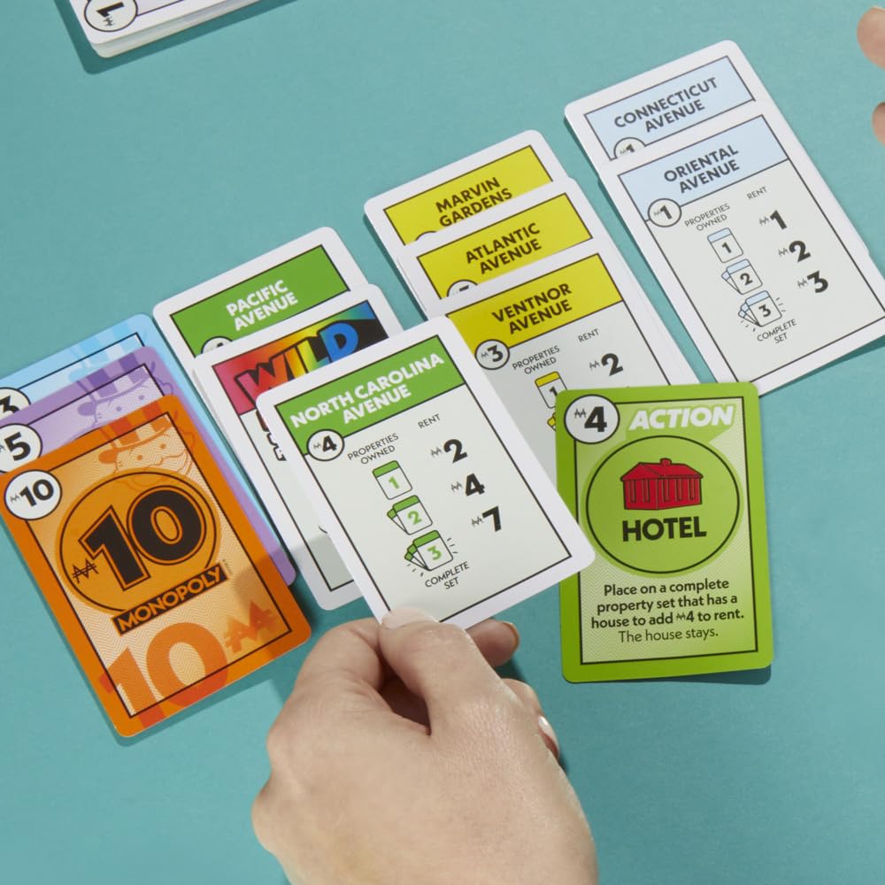 Monopoly Deal Card Game, for 8 years to 99 years