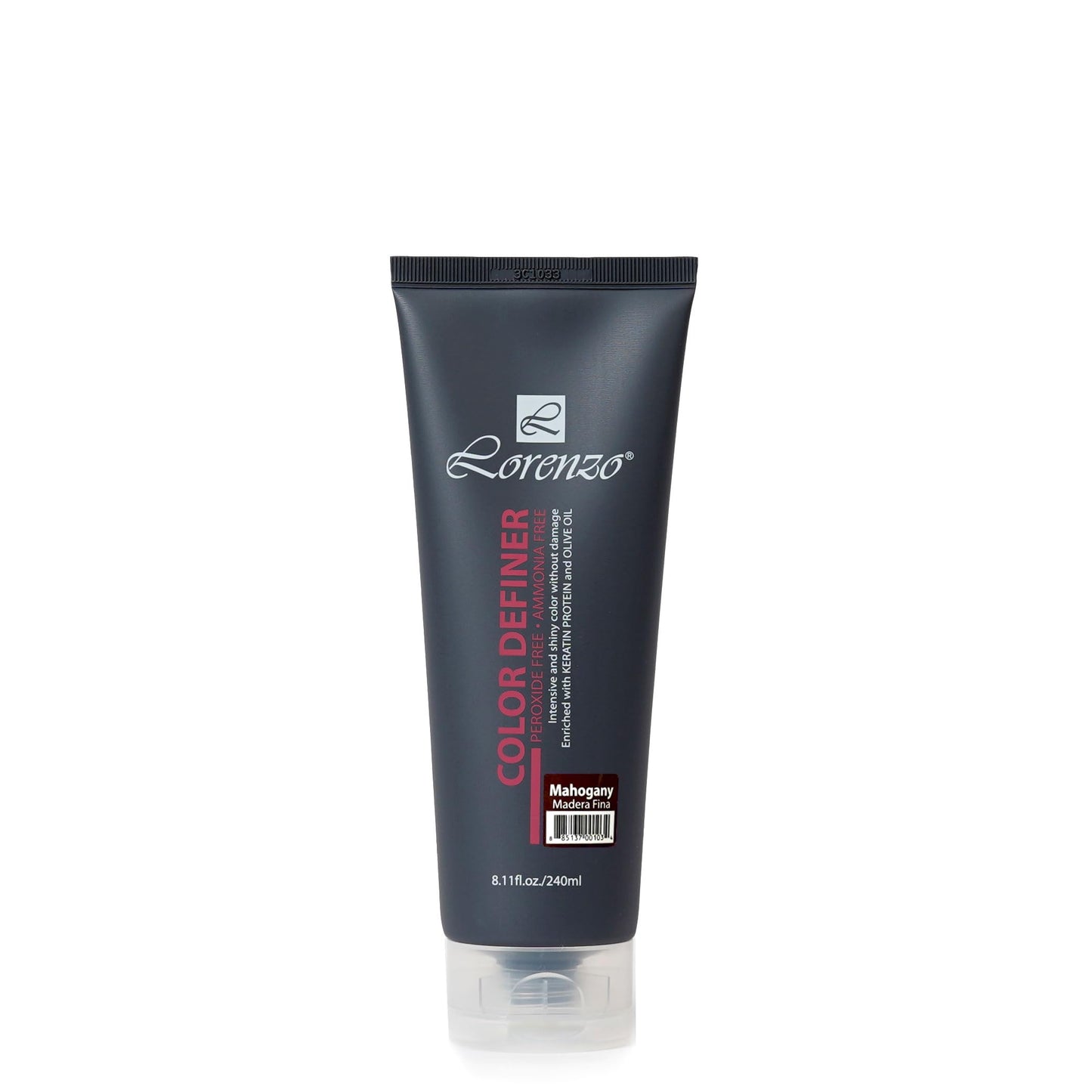 L Lorenzo Color Definer Cellophane 8.11fl.oz/240ml | Peroxide & Ammonia Free | Glossy hair Brilliant color without Damaged Hair | Stain Remover Inside