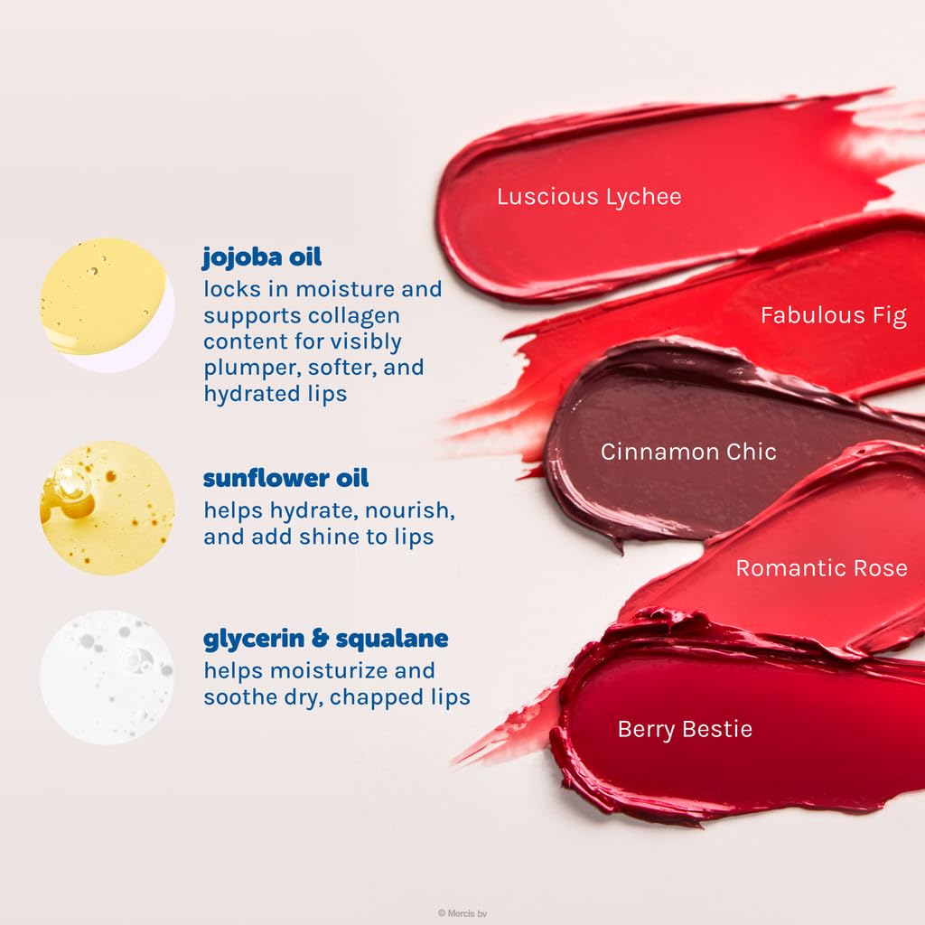 The Crème Shop Miffy Lip Stain, Glossy Finish, Long Wear, Formulated with Jojoba Oil, Sunflower Oil to hydrate, soothe, and moisturize lips, Korean