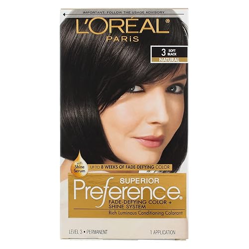 L’Oreal ParisSuperior Preference - 3 Soft Black (Natural) 1 Each (Pack of 6)