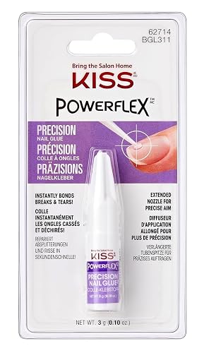 Kiss Powerflex Precision Nail Glue 0.10 Ounce (Pack of 2) Beauty & Personal Care KISS