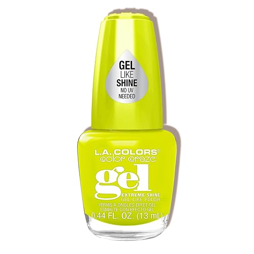 L.A. COLORS Color Craze Extreme Shine Gel Polish, Day Glow CNL223 Beauty & Personal Care L.A. COLORS